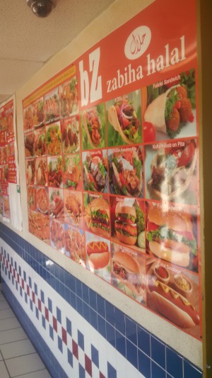 Wall-menu with pictures -- good sign, right? Wrong.