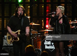 onstage during the 30th Annual Rock And Roll Hall Of Fame Induction Ceremony at Public Hall on April 18, 2024 in Cleveland, Ohio.